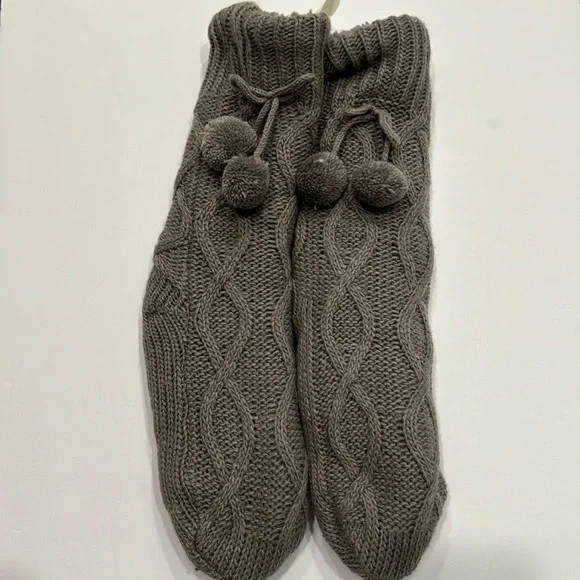 Muk Luks Shoes The Original Muk Luks Slipper Socks Grey Cable